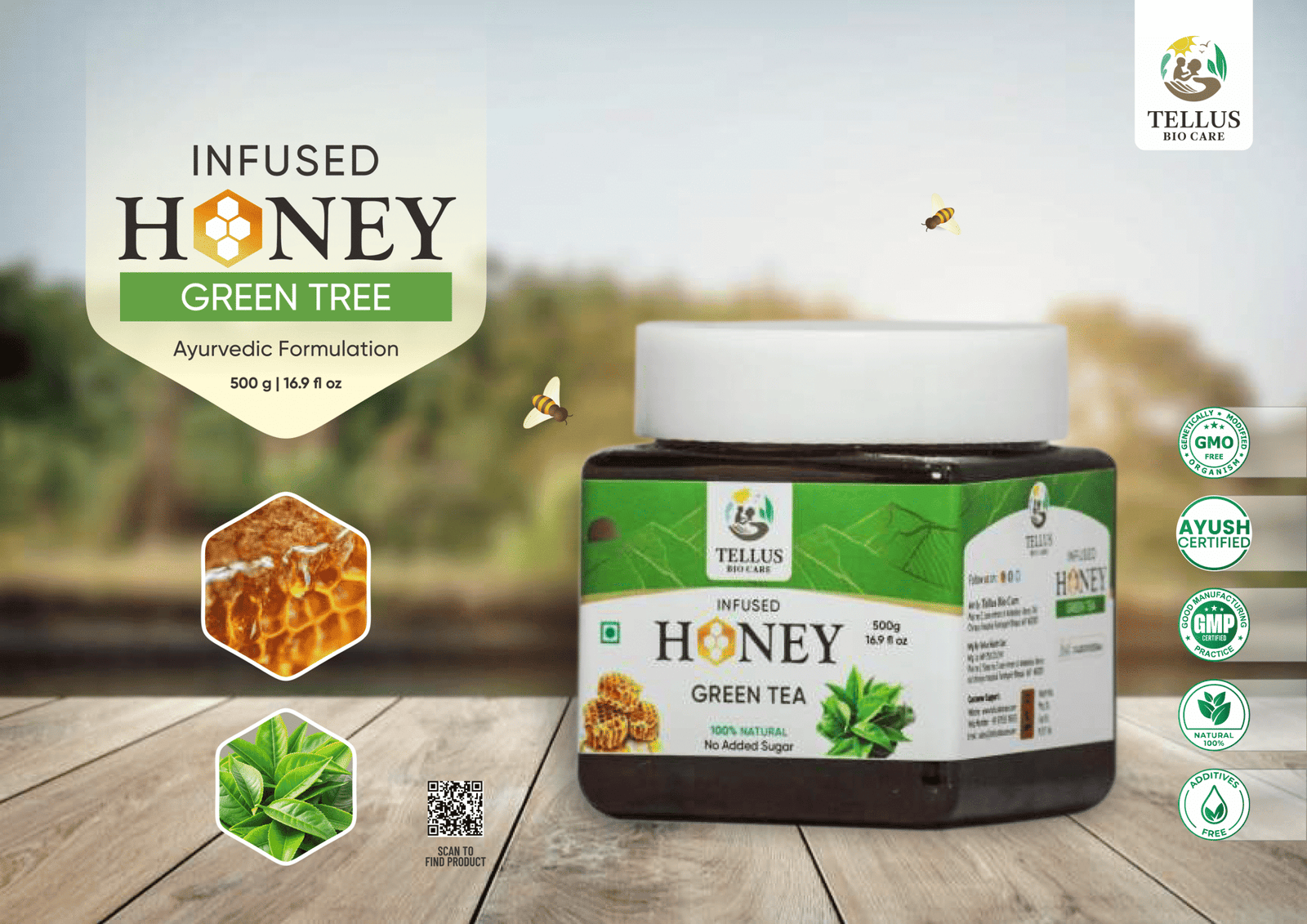 Infused Honey Green tea