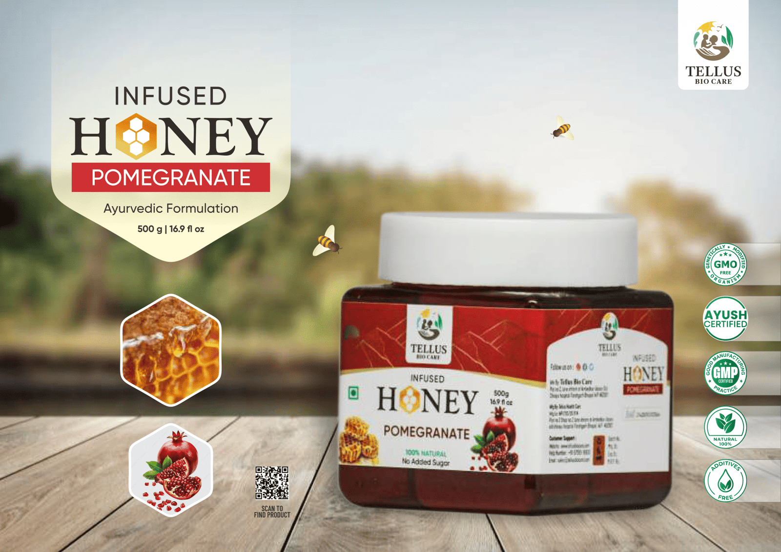 Infused Honey Pomegranate