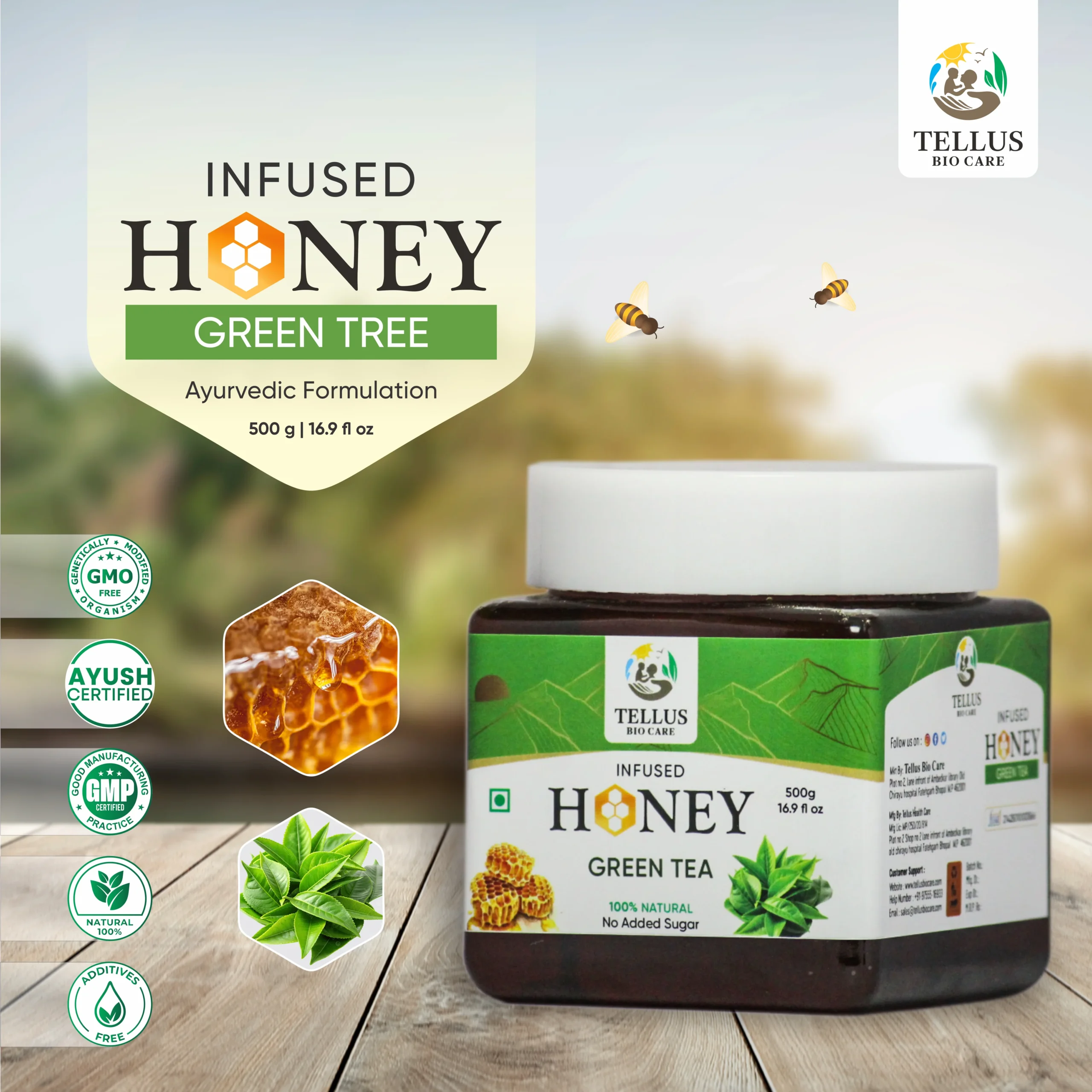 Infused Honey Green tea