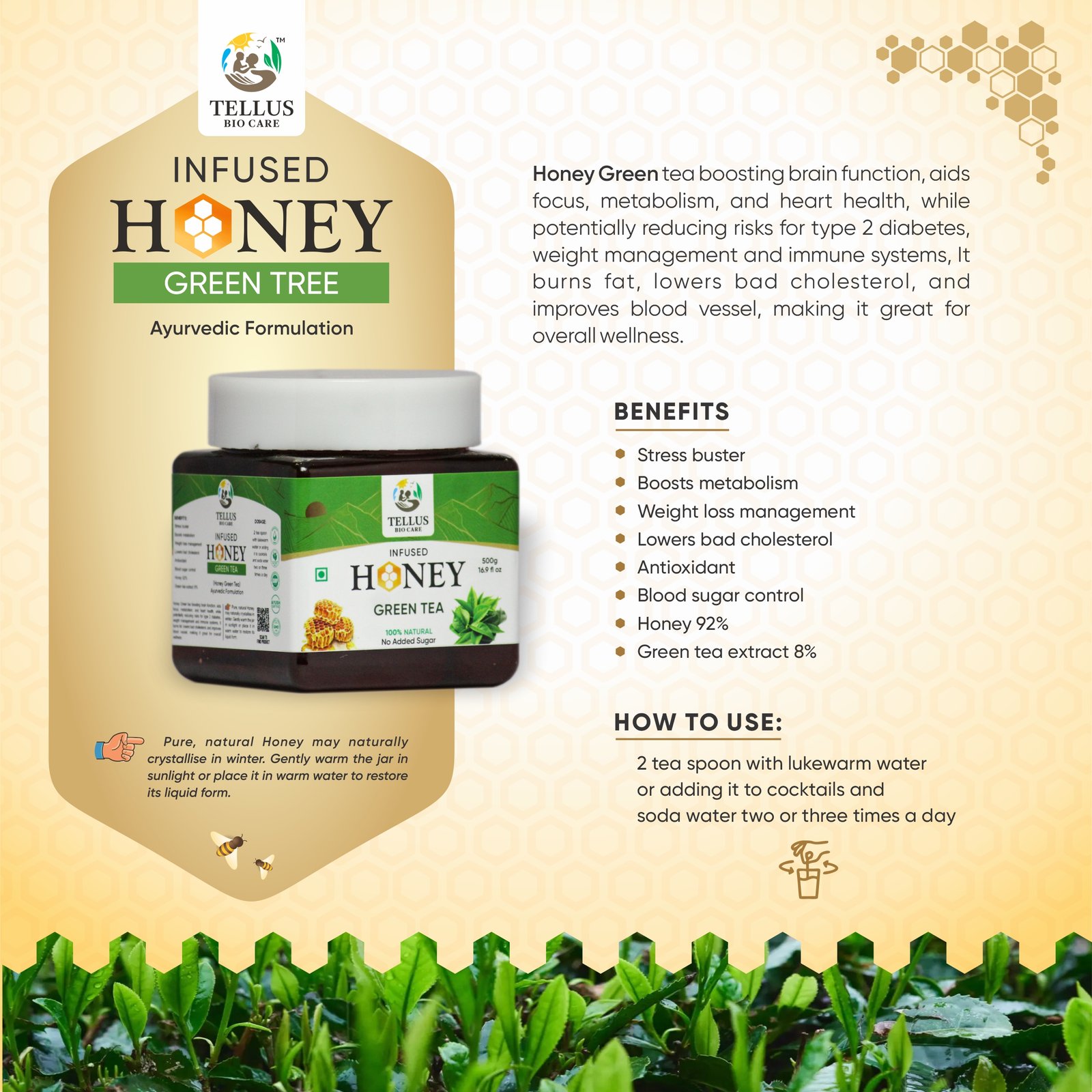 Infused Honey Green tea - Image 2