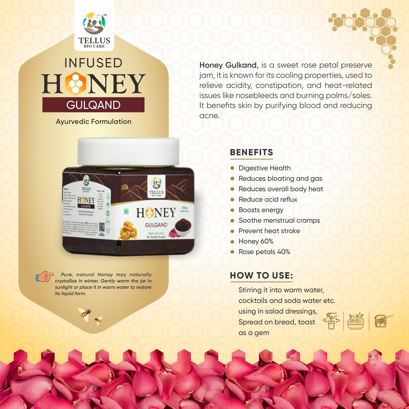 Infused Honey Gulkand - Image 2