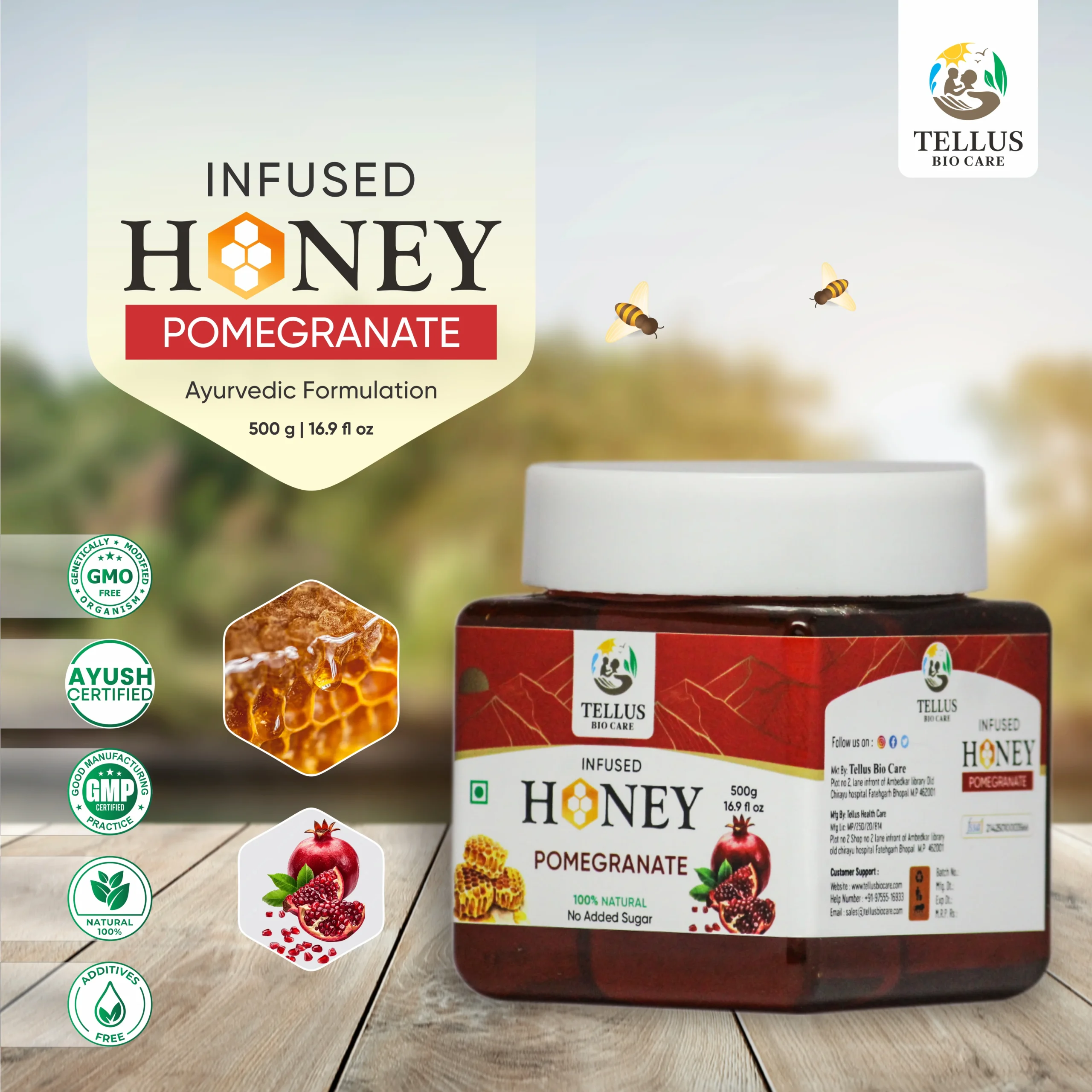 Infused Honey Pomegranate